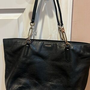 Coach Black Leather Shoulder Bag